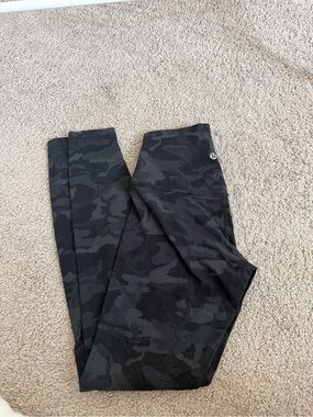 lululemon athletica Women's Black Camo Leggings